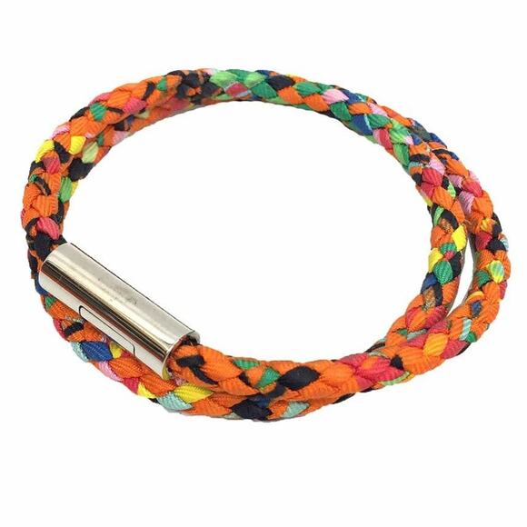 HERMES Orange Charm Bracelet - Picture 1 of 3